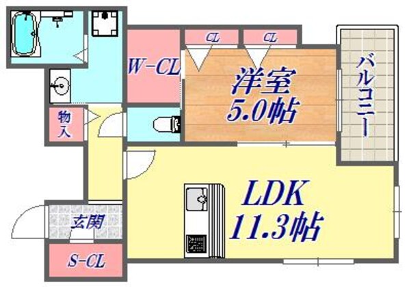 フェリーチェ上三条の物件間取画像